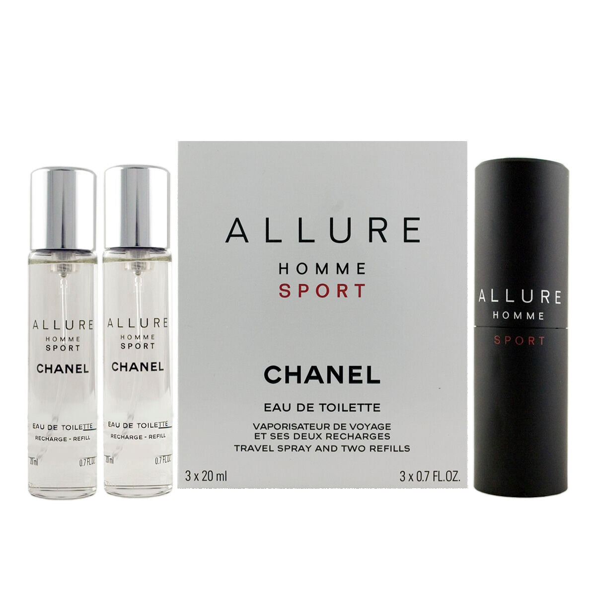 Men's Perfume Set Chanel Allure Homme Sport EDT 2 Pieces - Cosmetic and Perfume Sets - Chanel - Default Title