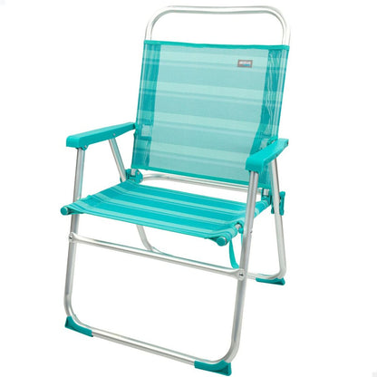 Beach Chair Aktive Turquoise 48 x 88 x 50 cm Aluminium Foldable (4 Units)