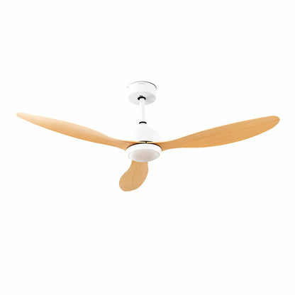 LED Ceiling Fan with 3 ABS Blades Wuled InnovaGoods Wood 36 W 52" Ø132 cm