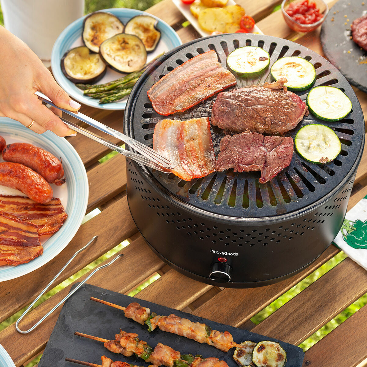 Portable Smokeless Charcoal Barbecue CleanQ InnovaGoods